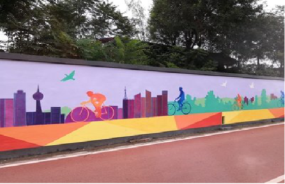 咸丰墙体彩绘-围墙