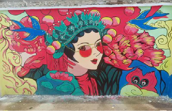 咸丰墙体彩绘-网红墙