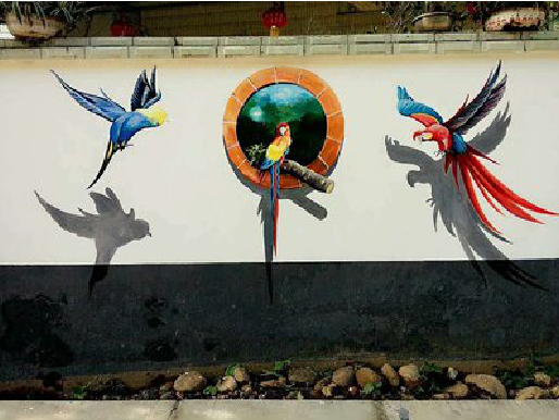 咸丰视觉错位-3D墙绘设计