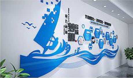 咸丰海浪主题文化墙如何设计？