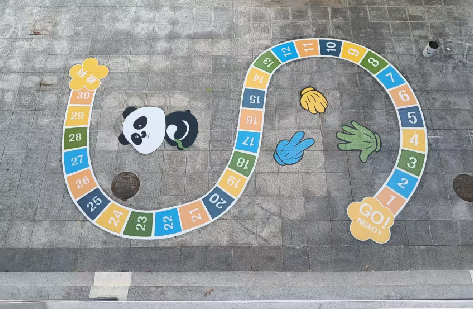 咸丰地面游戏彩绘