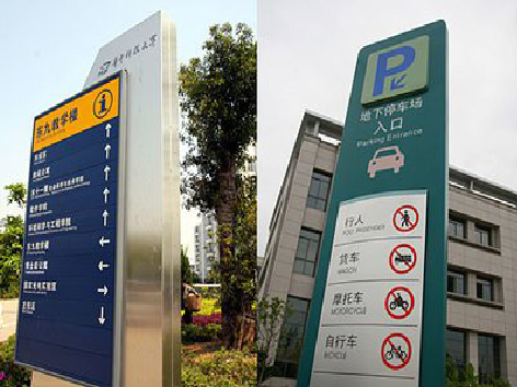 咸丰导向标识的设计作用。